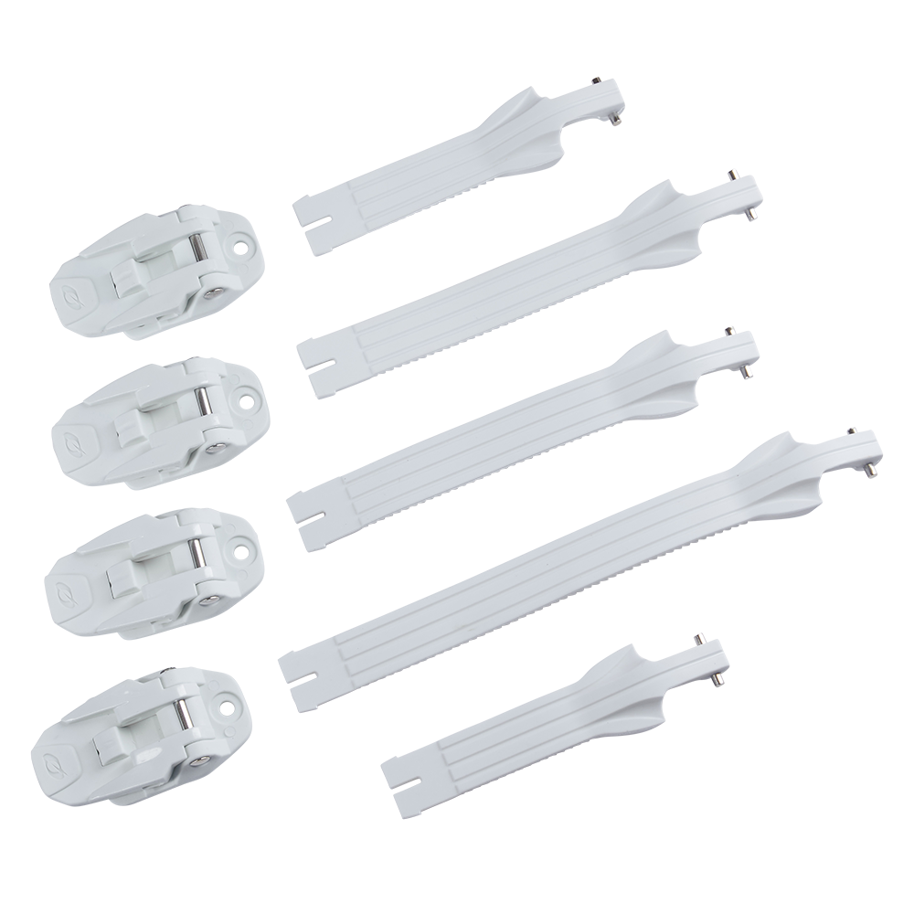 Kompletny zestaw klamrów i pasków do buty Rider Pro