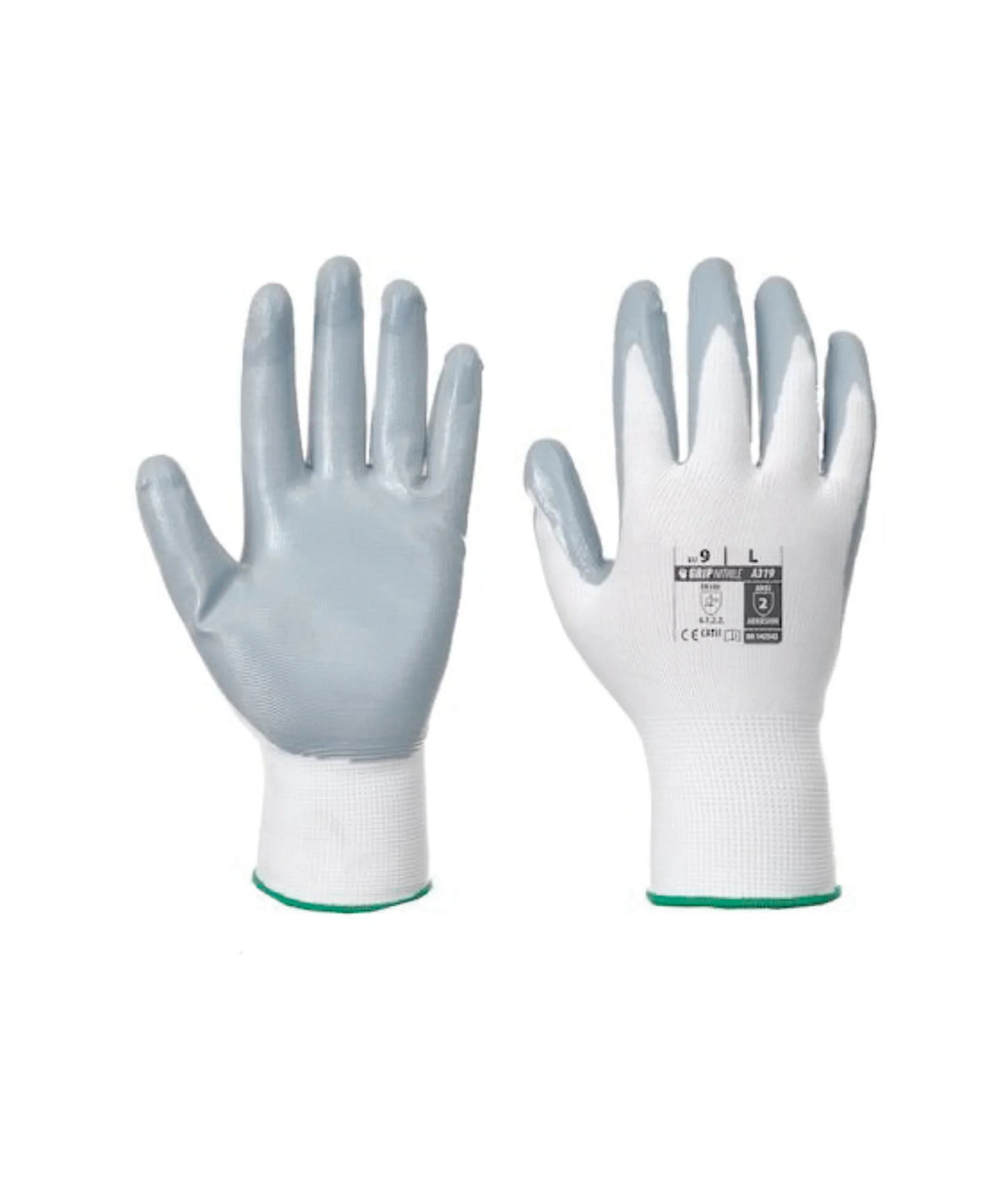 OP - OFFICINE PAROLIN - GUANTES DE TRABAJO ALGODÓN/NITRILO CAJA 12PCS
