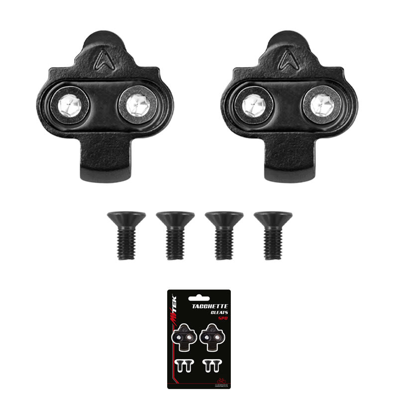 MTB Aluminum Cleats 0° Oscillation Black - SPD Compatible