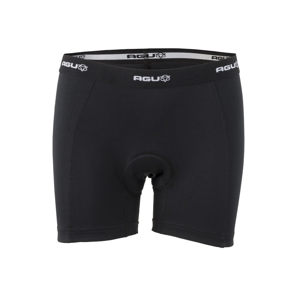 Unter-Sportshorts Damen Schwarz mit Polster