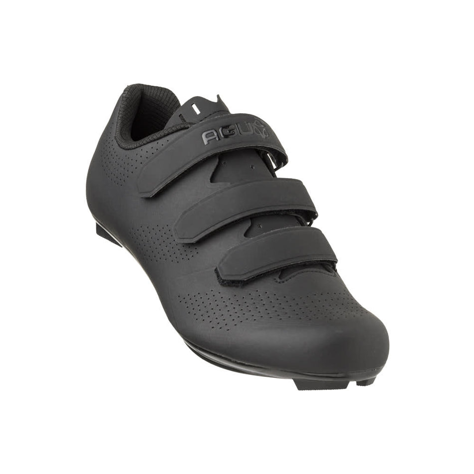 Schuhe ROAD R410 Unisex Schwarz - Nylonsohle und Klettverschluss