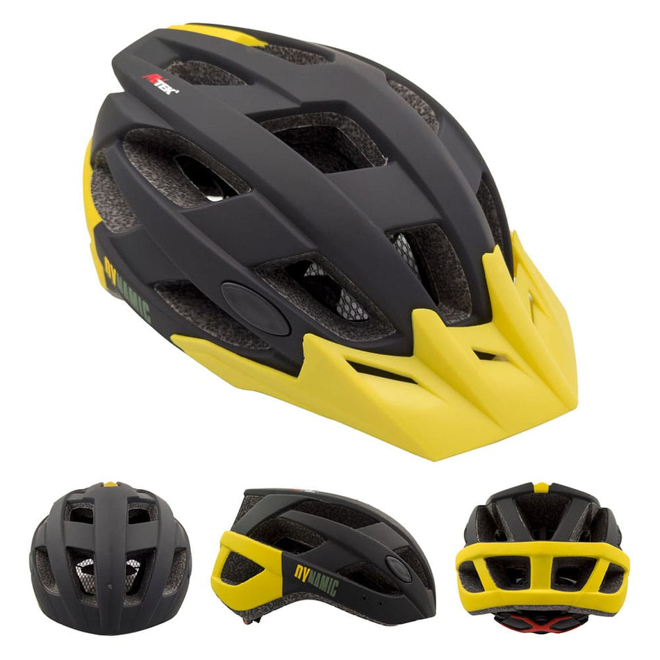Helm DYNAMIC Nero/Giallo - Größen M (55/57cm) Size L (57/61cm)