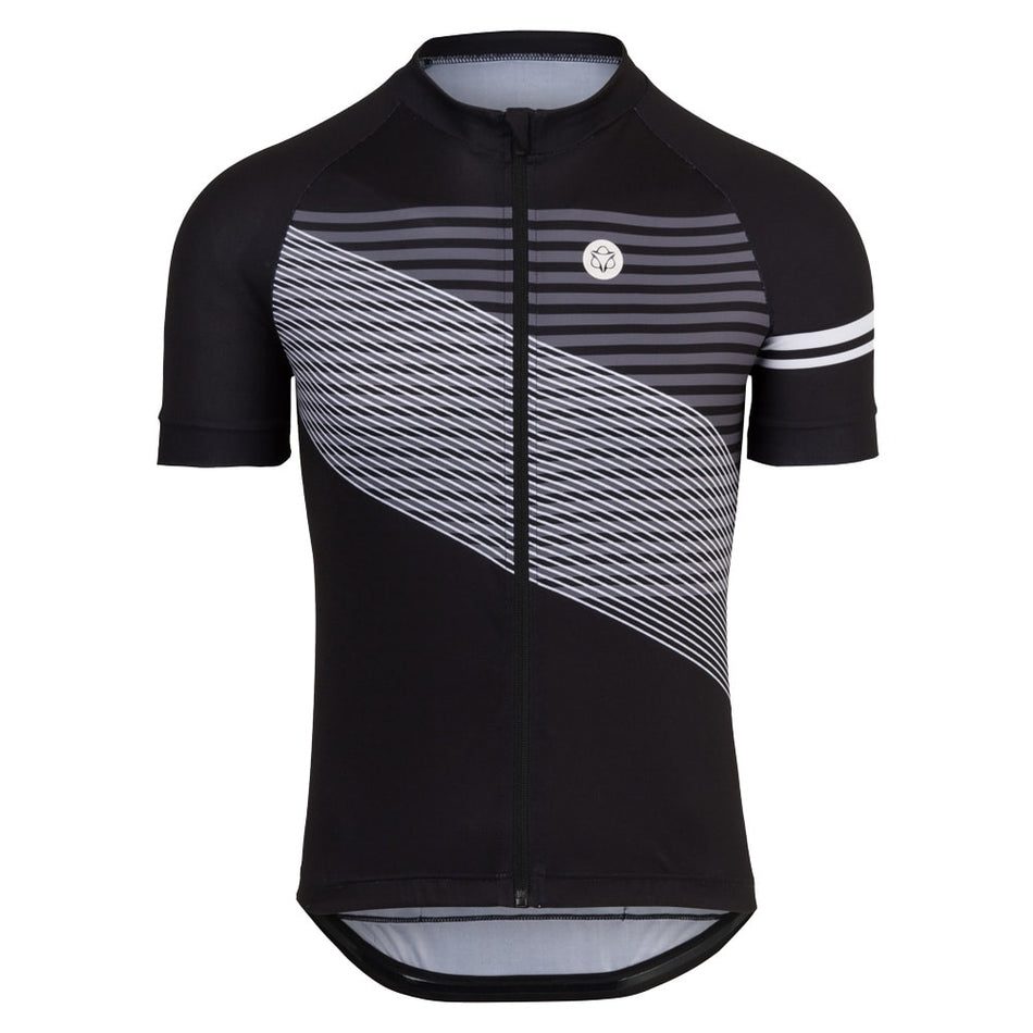 Trikot Gestreift Sport Herren Schwarz - Kurzarm