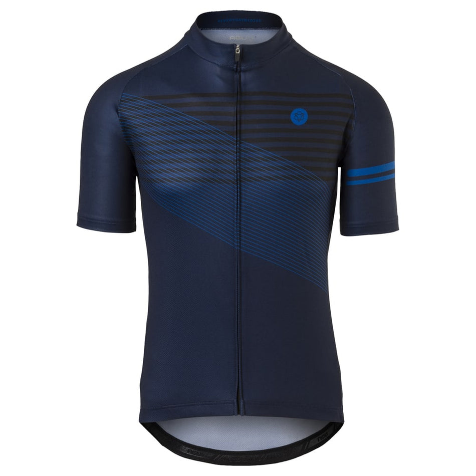 Trikot Gestreift Sport Herren Tiefblau - Kurzarm