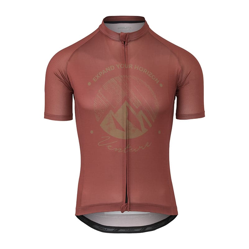 Gravel VENTURE Shirt Men Cinnabar - Short Sleeves