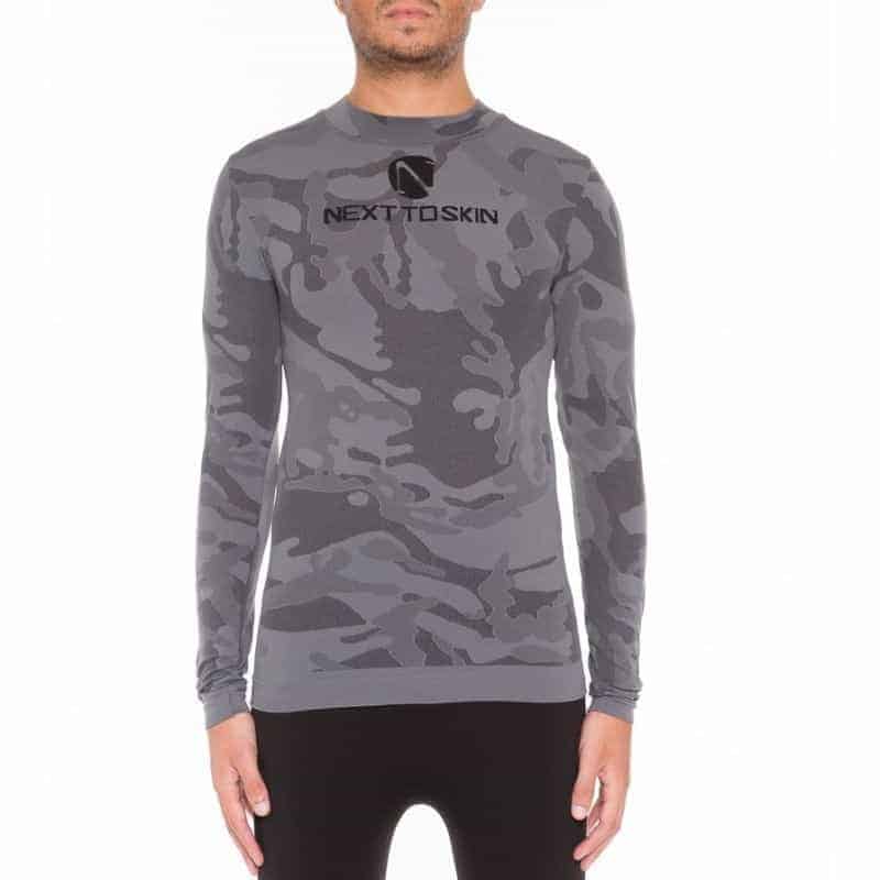 Langarm T-Shirt Camu Grey neben der Haut, Camu Grey