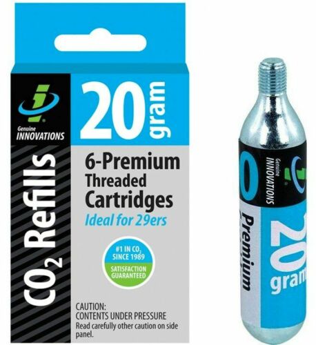 Kit 6 CO2 innovatiecartridges van 20gr