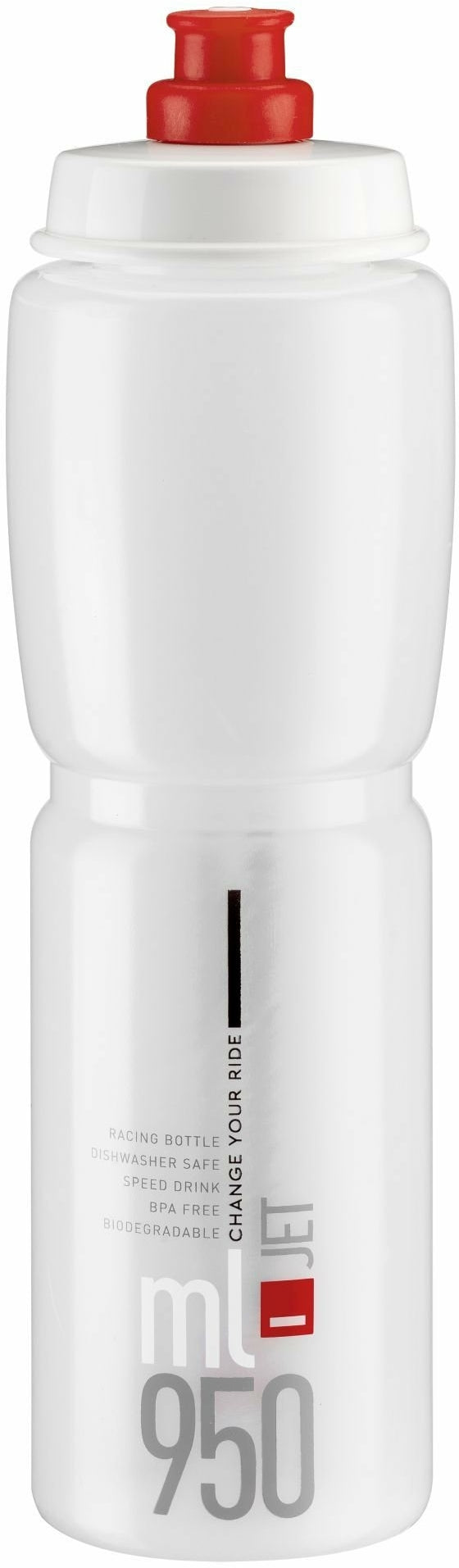 Elite Jet Transparent Water Bottle 950ml