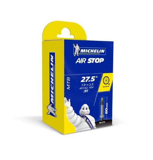 Michelin MTB Air Stop Inner Tube 27.5x1.90/2.50 Presta Valve 60mm
