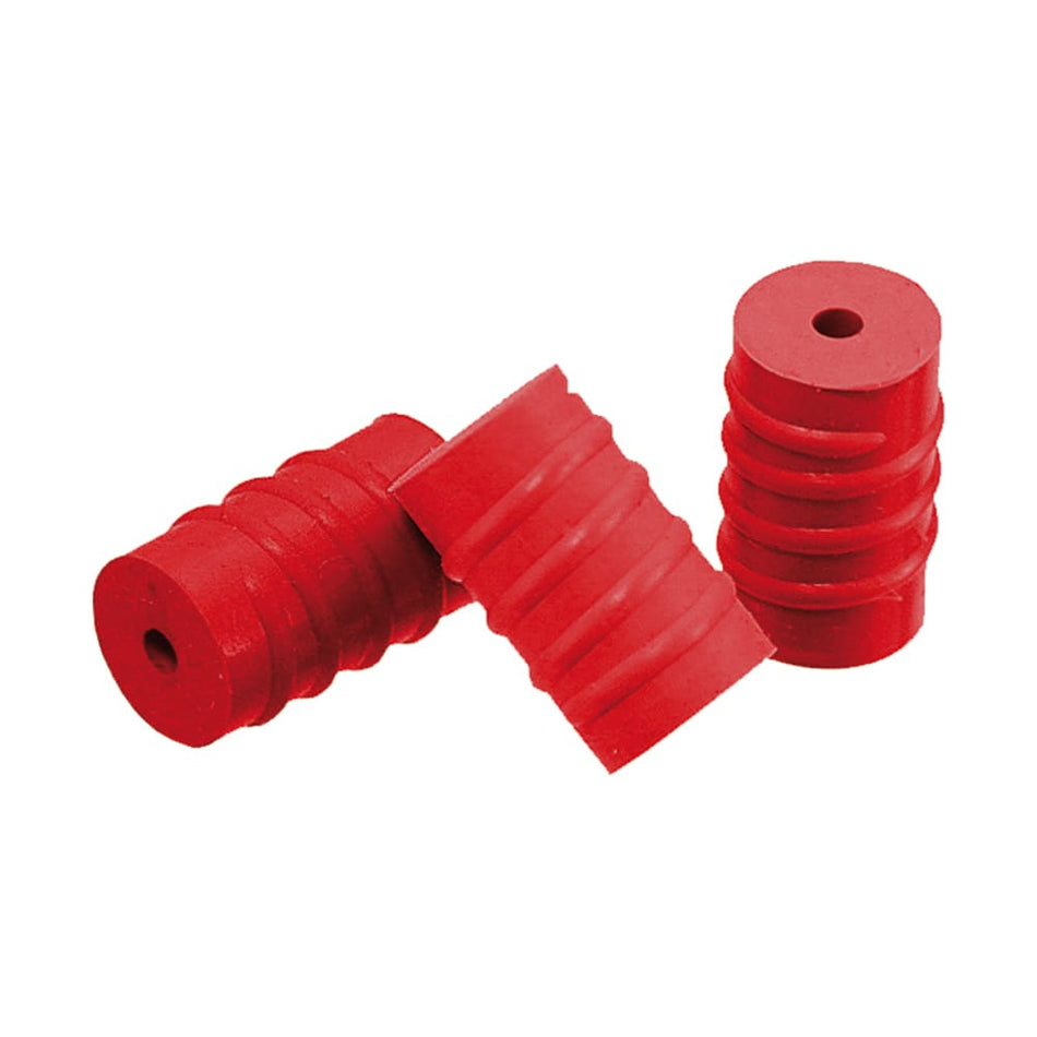 Scratch-Resistant Cable Cover O-Ring in Red Silicone - Jar 100 Pieces