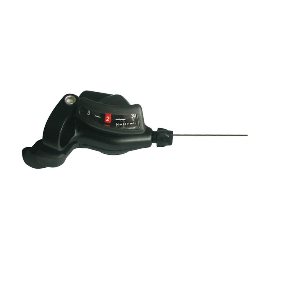 MTB-Schalthebel 3V links indexiert schwarz