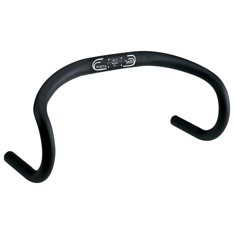 Lenker 31,7mm x Länge: 420mm Pista aus schwarzem Aluminium