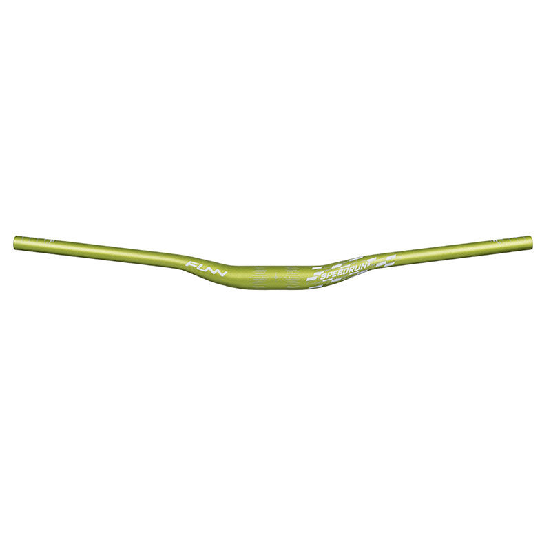 SPEEDRUN JUNIOR Handlebar 31.8mm x 680mm in Green Alloy Rise: 20mm