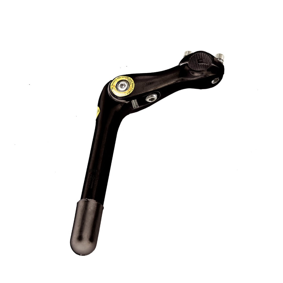 Adjustable Handlebar Stem 22.2x85mm Black Aluminum