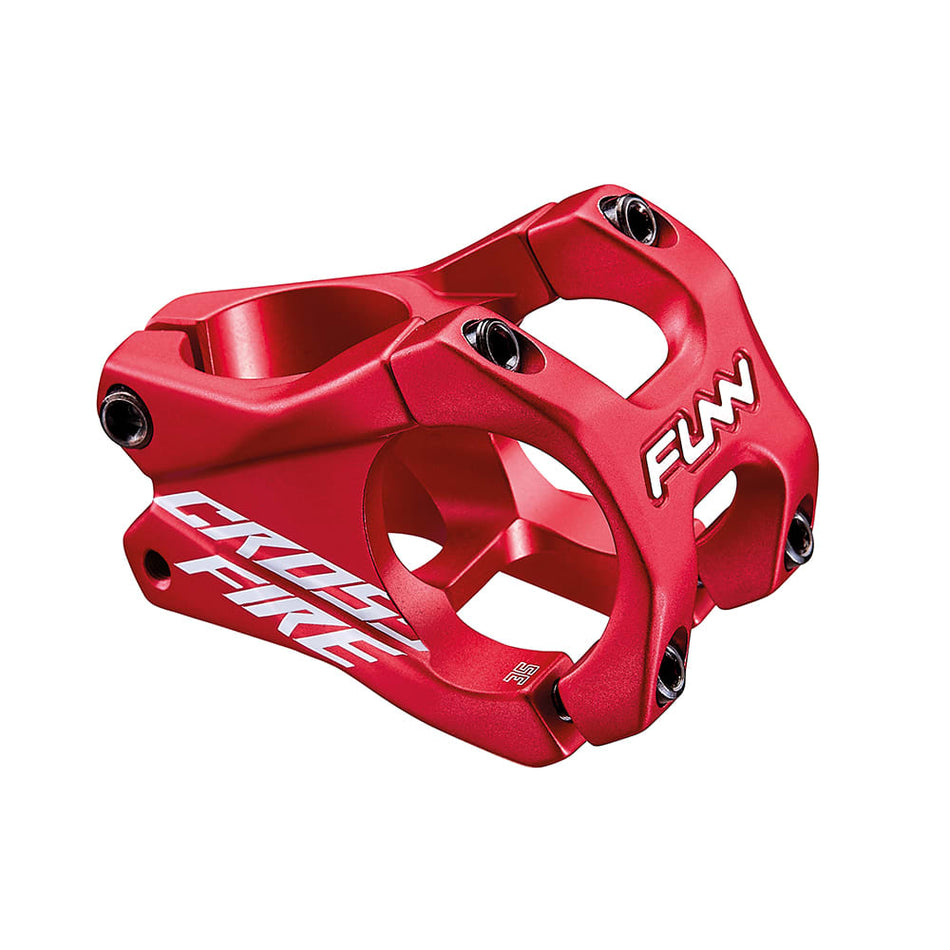 CROSSFIRE 31.8x35mm Aluminum Handlebar Stem Rise 0° Red