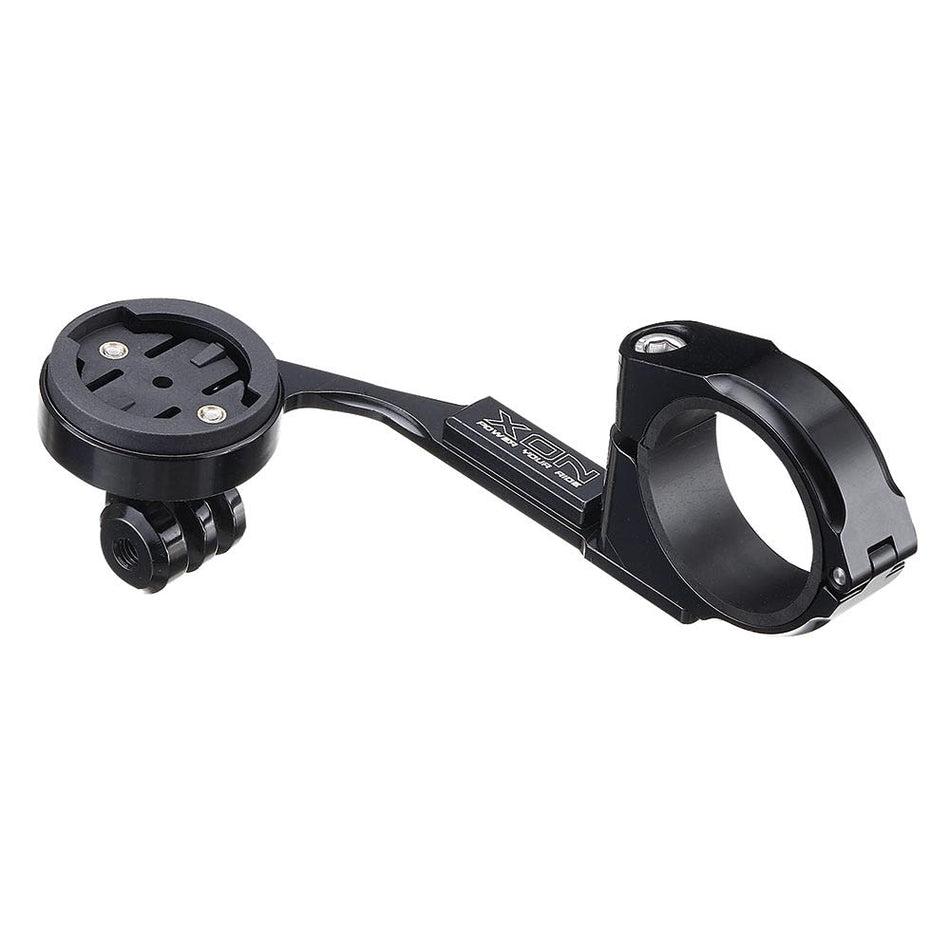 Front Mount for GARMIN Edge in Black CNC Aluminum + GoPro