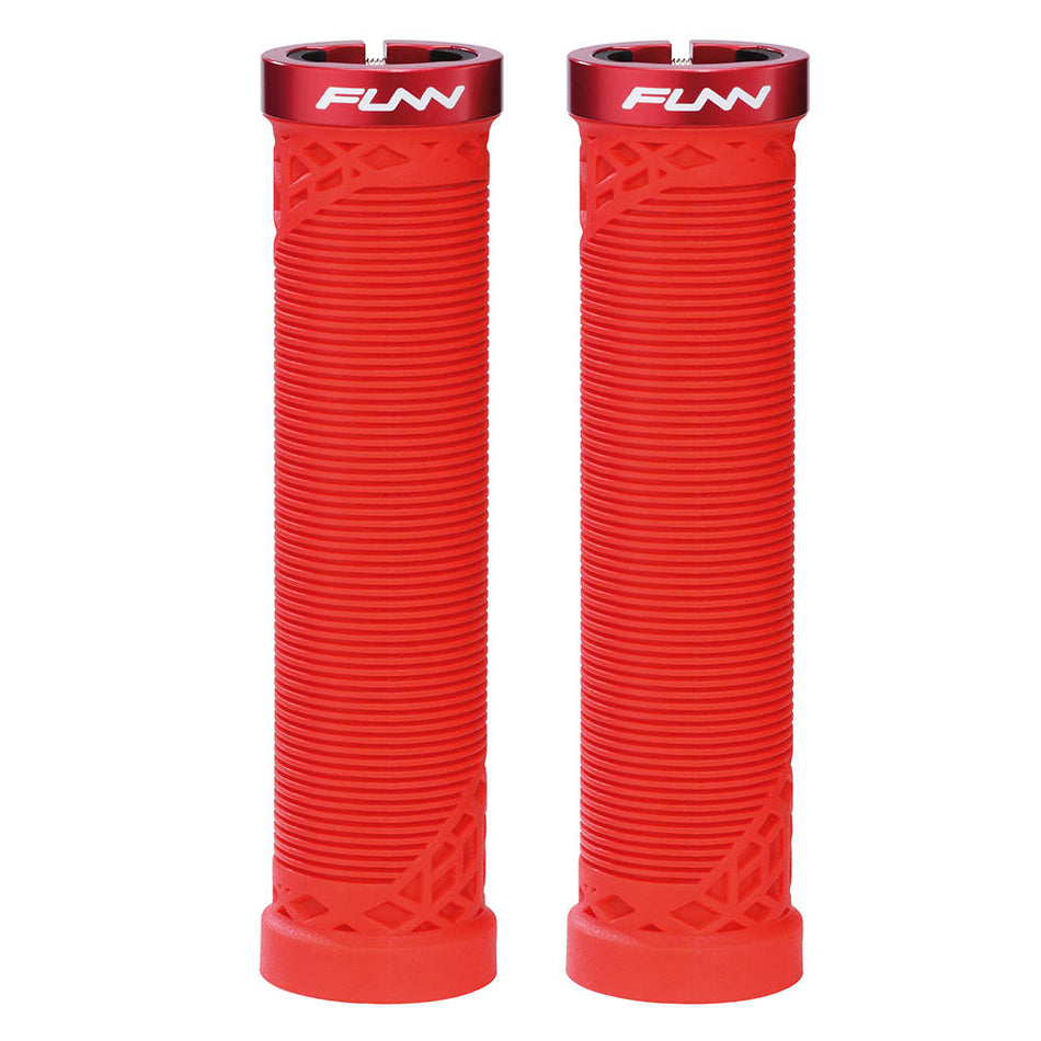 HILT 30mm Lockring Grip Red with Aluminum Collar