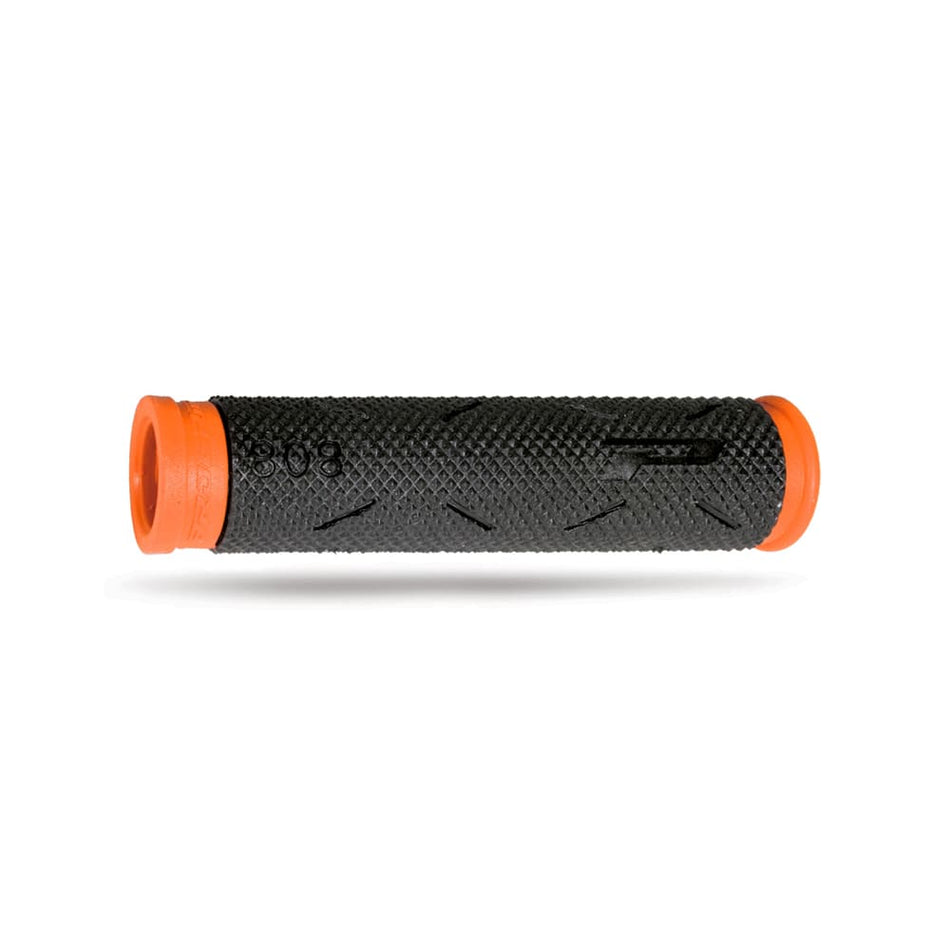 MTB SOFT TOUCH Grip 125mm Rubber Black/Fluo Orange