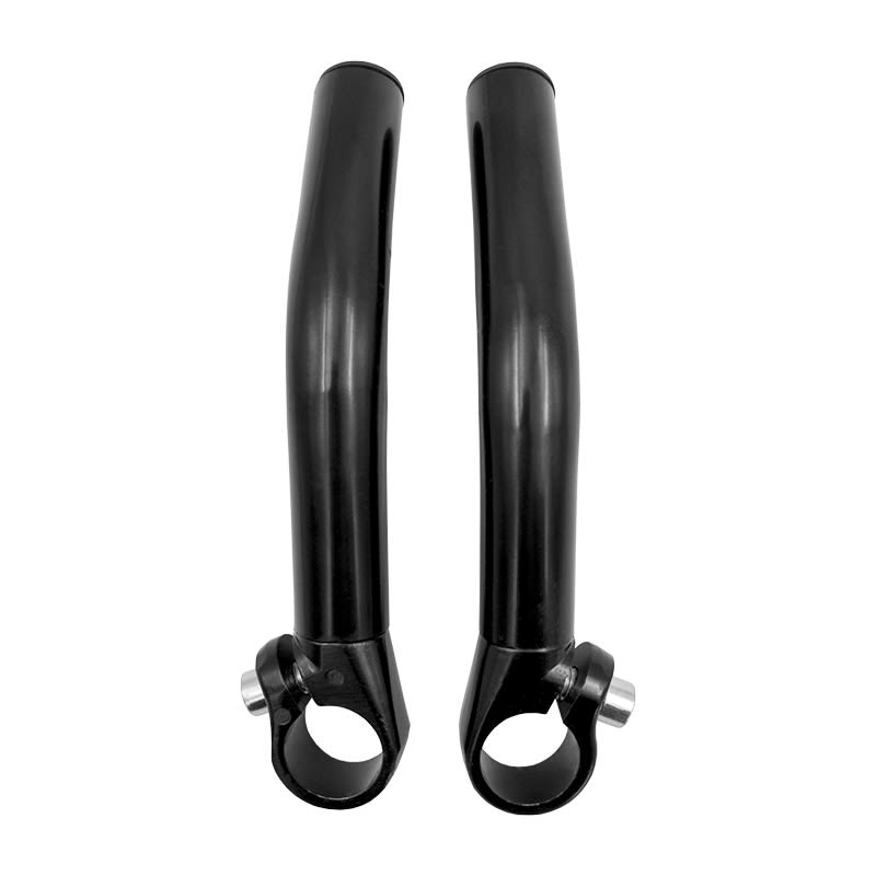 Bent Oval Section Appendage in Black Aluminum