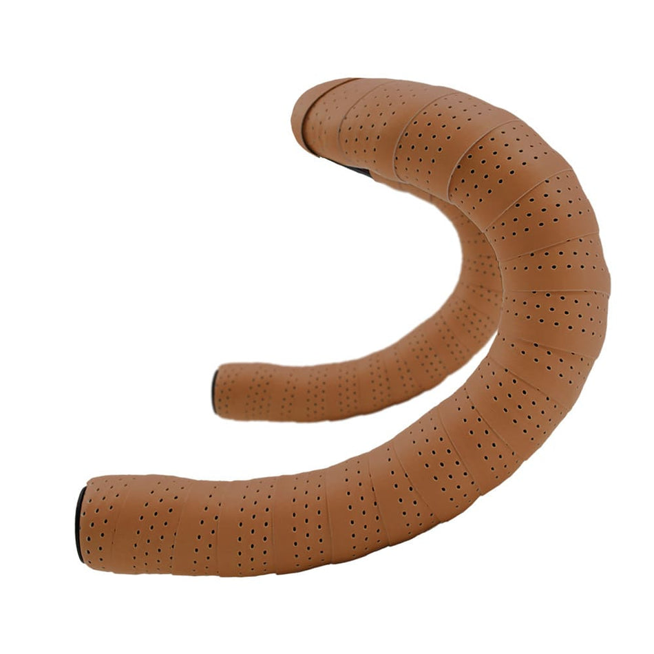EOLO SOFT Perforated 3mm Handlebar Tape in Brown PU+EVA