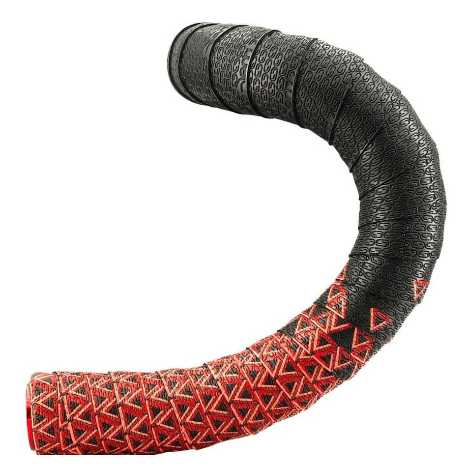 Handlebar Tape LOOP 2.5x30x2000mm in PU+EVA Black/Red