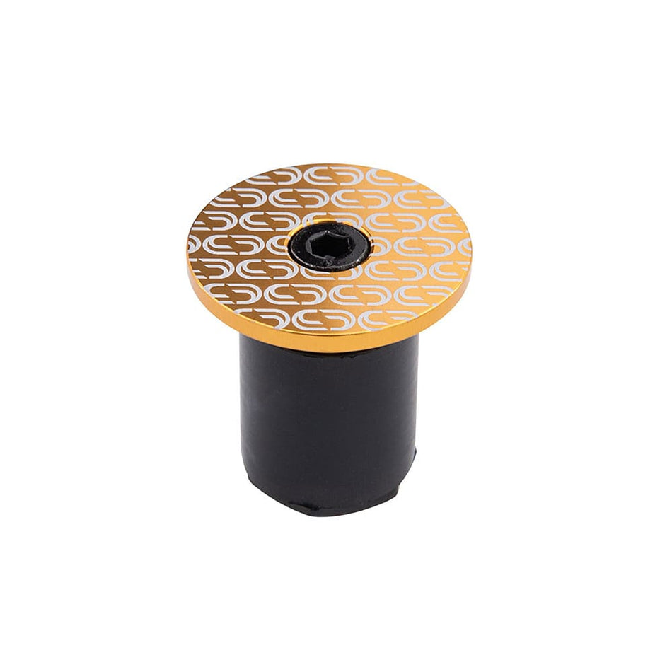 Handlebar Plug LOOP in Gold Aluminum (Pair)