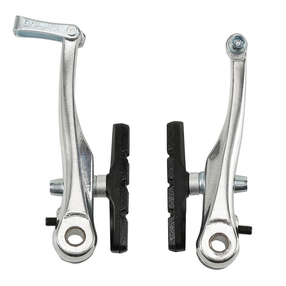 V-Brake in Aluminum - H108mm x Pads: 55mm Silver Single Wheel