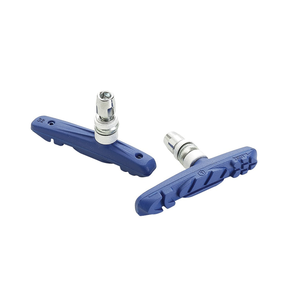 72mm E-Bike Brake Pads Blue with Nut (Pair)