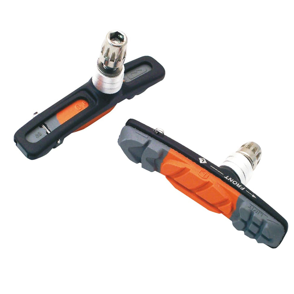 72mm MTB Lite Brake Pad Holder in Black Aluminum with Steel Nut