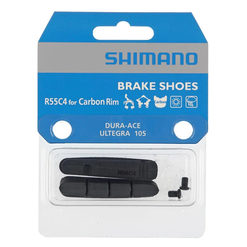 SHIMANO - Pattini Freno R55C4 BR-9000 in Carbonio (Coppia) - DURACE/ULTEGRA/105