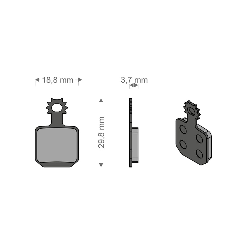 All Around Pads for MT5/MT7 MAGURA (4 Pieces)