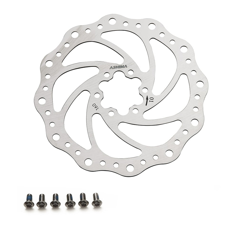 ARO-01 Brake Disc 180mm x 173g Silver Steel