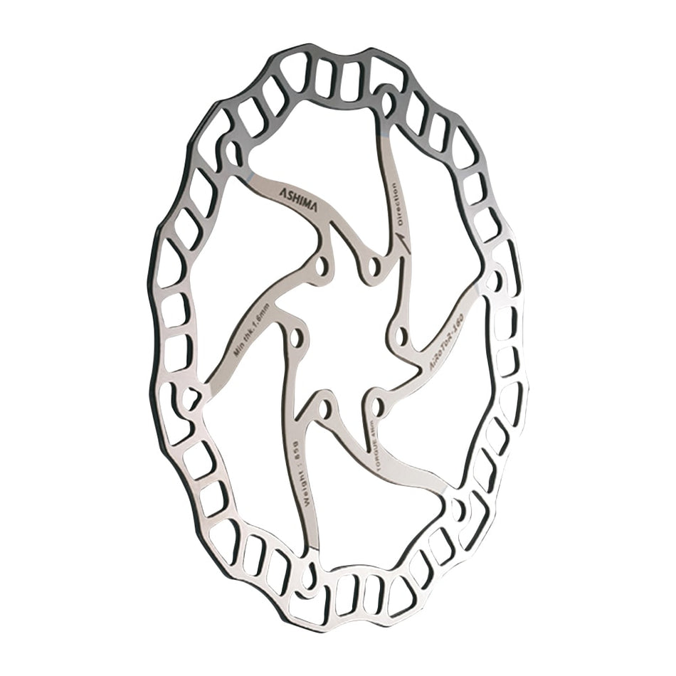 ARO-08 ULTRALIGHT Brake Disc 203mm x 140g Silver - 6-Bolt Mount