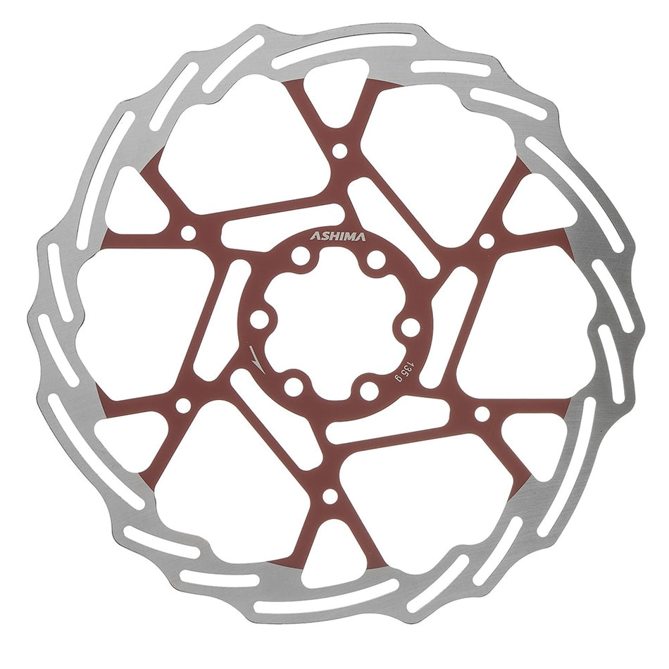 Brake Disc ARO-19 180mm x 130gr Red - 6-Bolt Mount