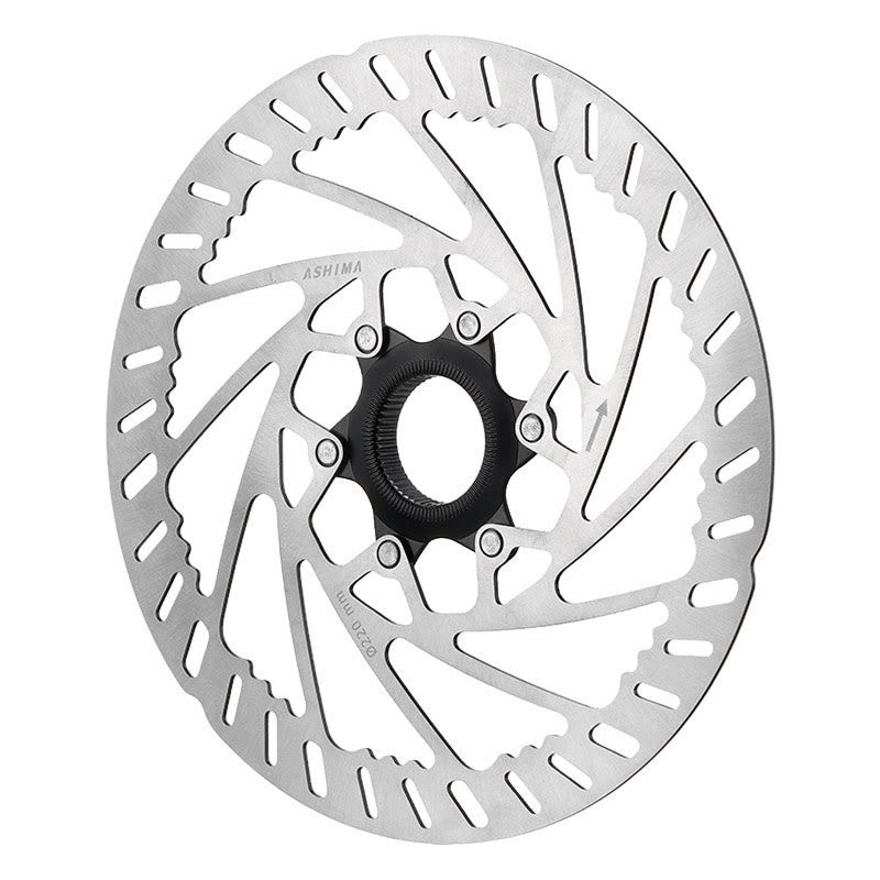 ARO-28 Brake Disc 220mm x 2mm for E-Bike Silver 308g - Center Lock