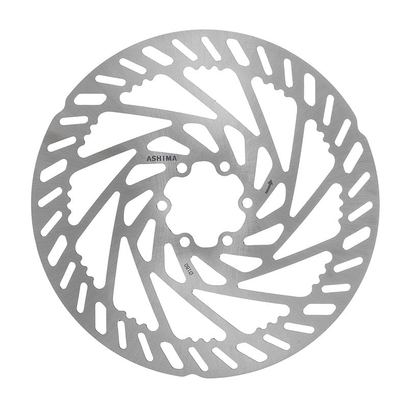 ARO-27 Brake Disc 220mm x 2mm for E-Bike Silver - 6-Bolt Mount
