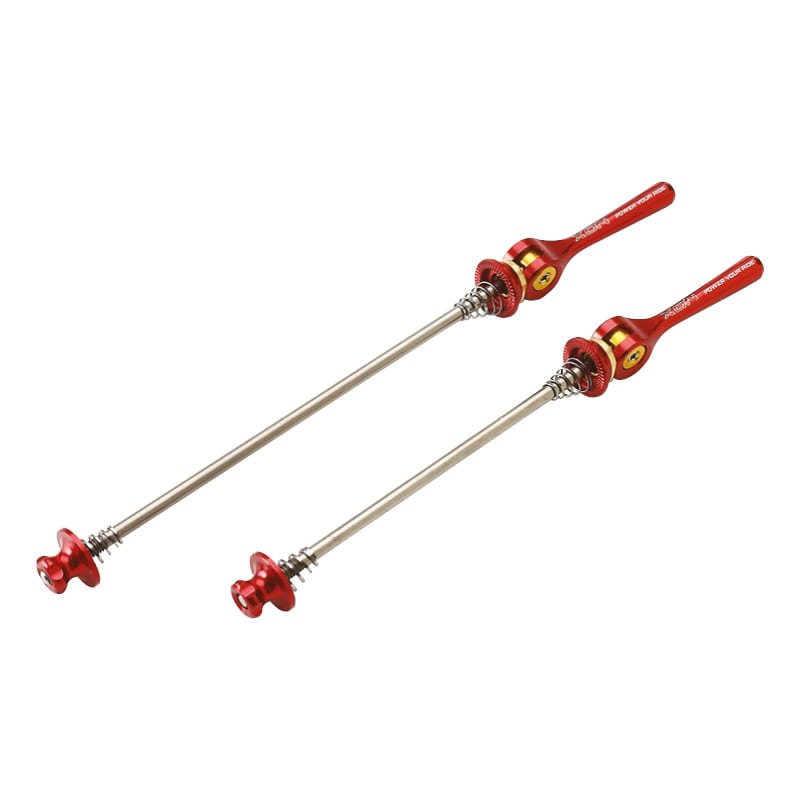 ROAD Schnellspanner Vorn+Hinten aus Aluminium Rot