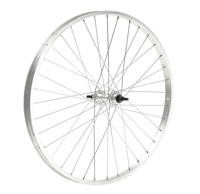 Rear Wheel 24" x 1.75 Aluminum Hub with Bearings 1V for Nut