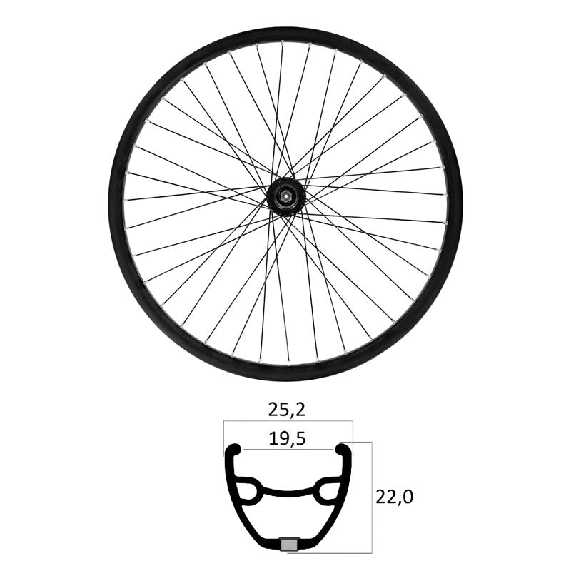 Rear Wheel 27.5" E-BIKE TLR Disc Brakes 6 Holes Cassette 11V