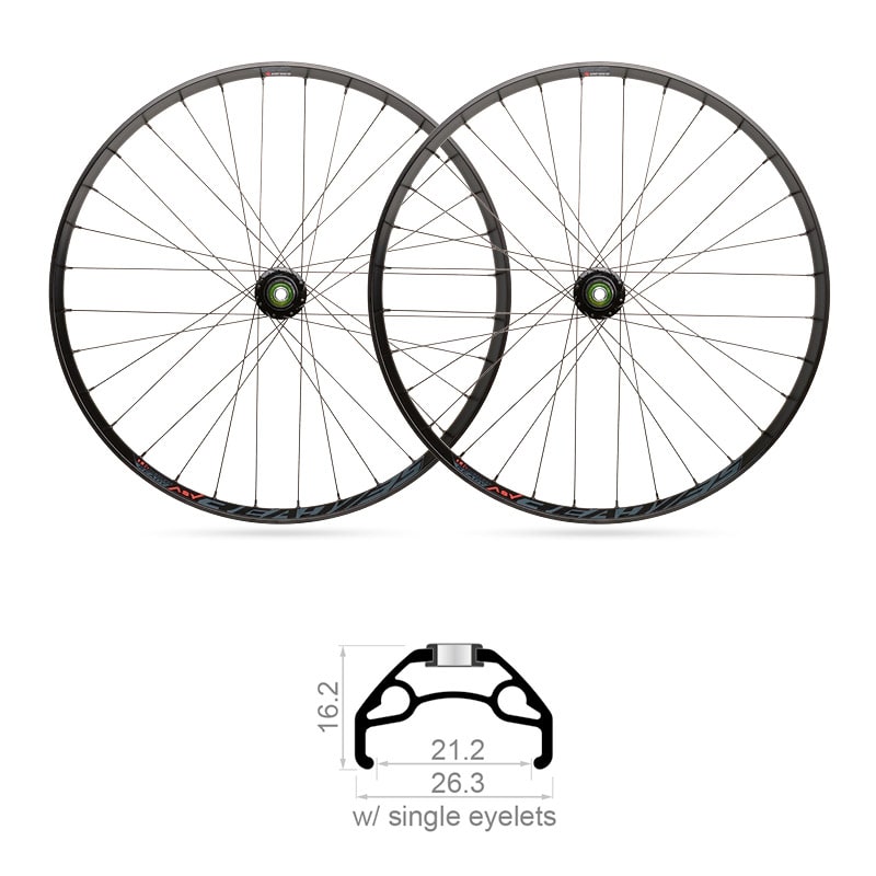 Laufräder 27,5" x 21,2mm MTB BLACK ROCK Shimano 10V (Paar)