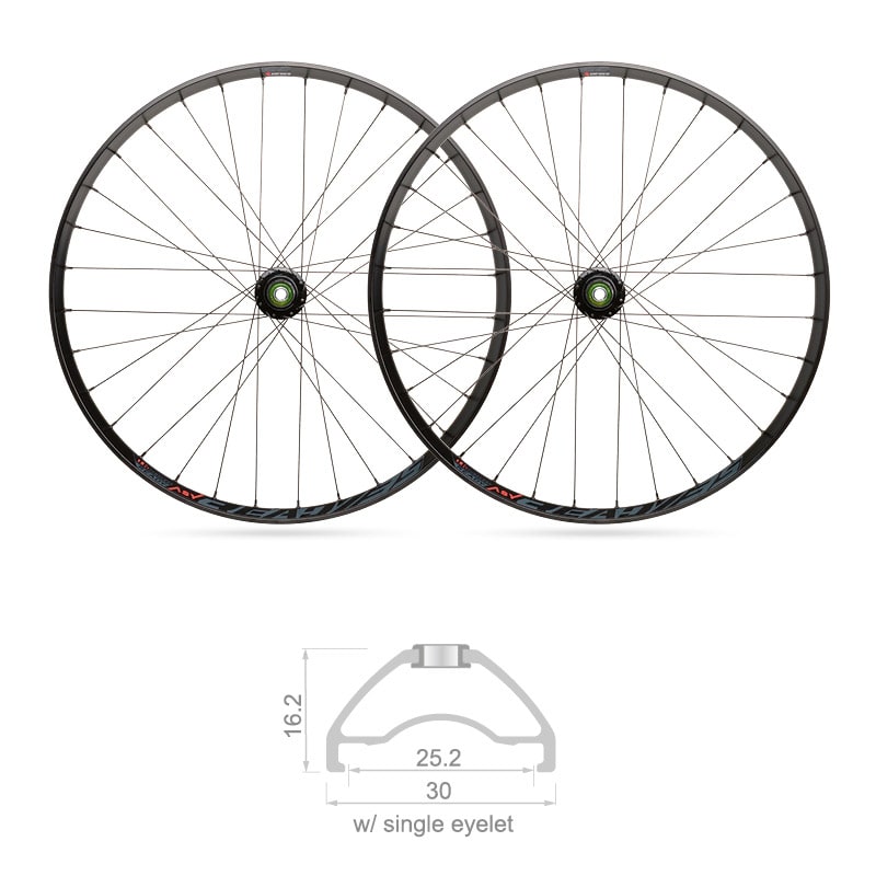 Wheels 29" x 25mm MTB READY Tubeless Shimano 10V (Pair)