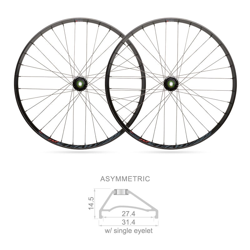 Wheels 27.5" x 27mm MTB READY Tubeless Shimano 10/11V (Pair)