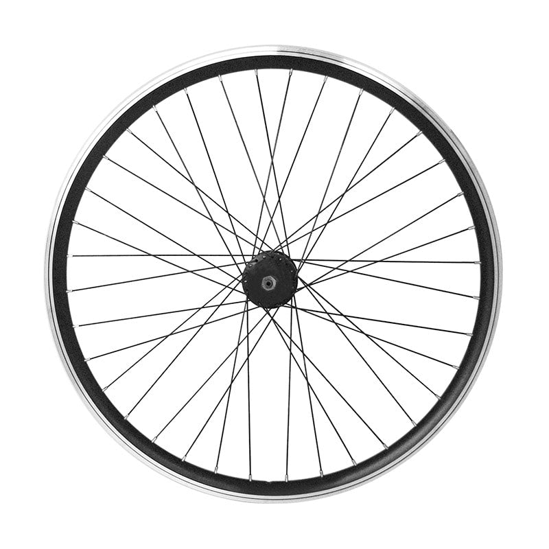 28" x 1.75 Front Wheel 20mm Channel Black Ball Bearing Hub