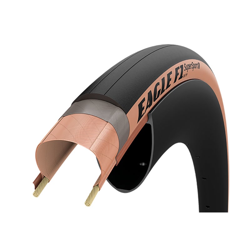 Reifen 700x25 EAGLE F1 Supersport R Tube Type Schwarz/Para