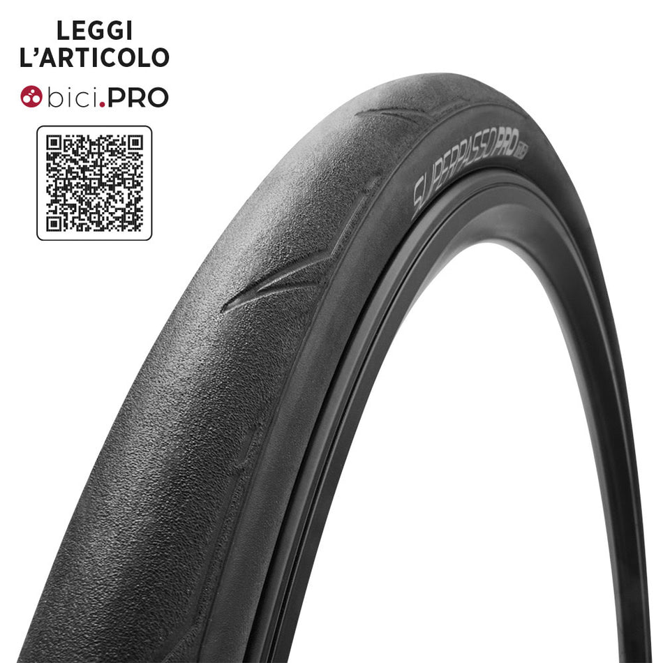 Tire 700x32 SUPERPASSO PRO 120TPI TLR Folding Black