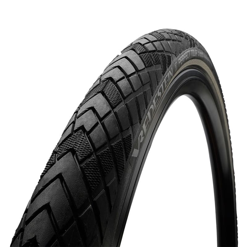 Tire 28x1 5/8x1 3/8 PERFECT TOUR 55TPI Rigid Black/Reflective 3mm