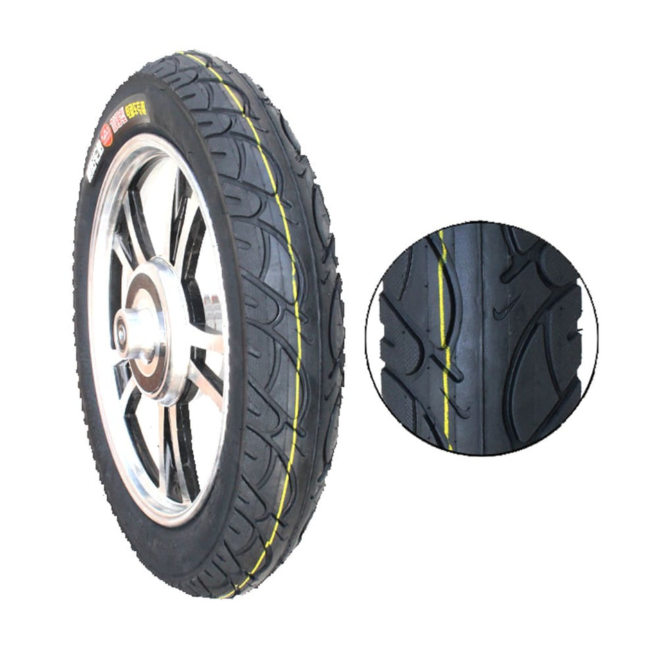 Tire 18x2.5 E-SCOOTER Tube Type Rigid Black