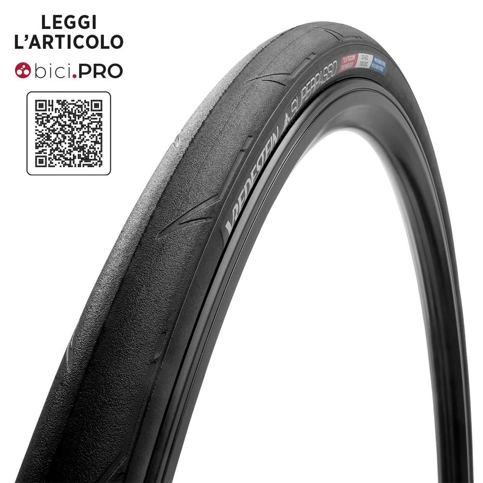 700x25 SUPERPASSO Tube Type Folding Tire Black