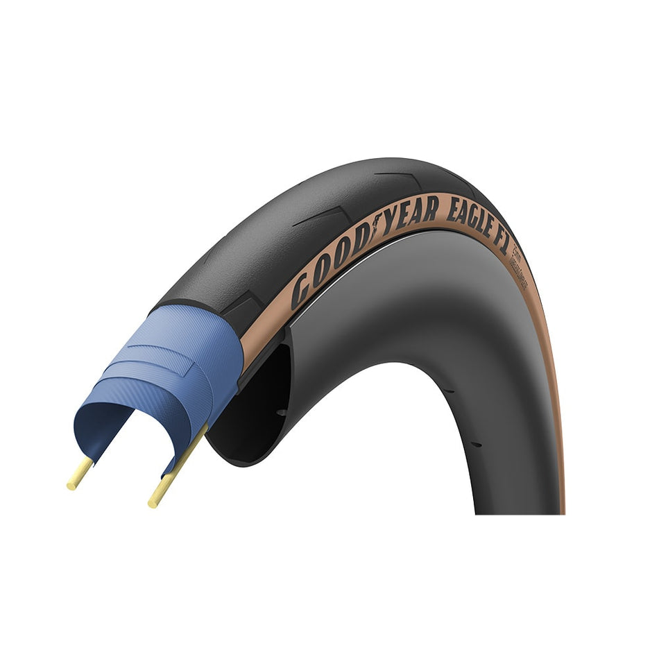 700x25 EAGLE F1 Tubeless Complete Tire Black/Para
