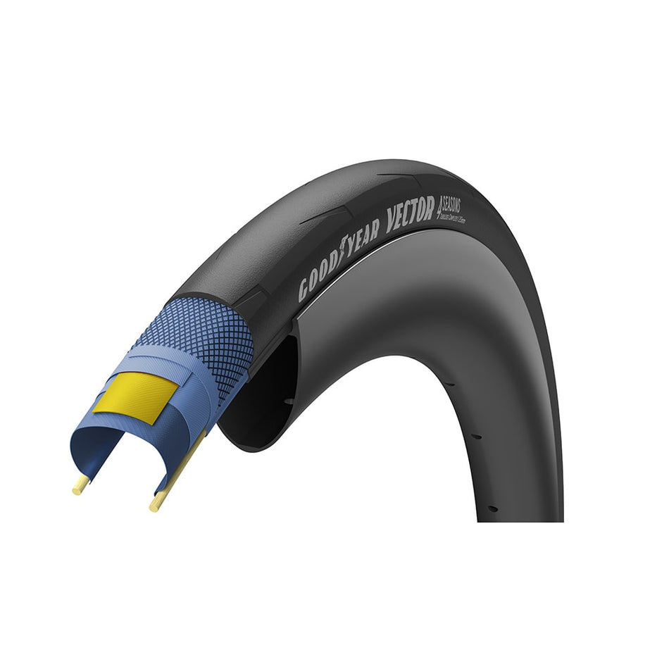 700x25 VECTOR 4 Seasons Tubeless Complete Black